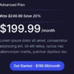 monthly advanced pricing