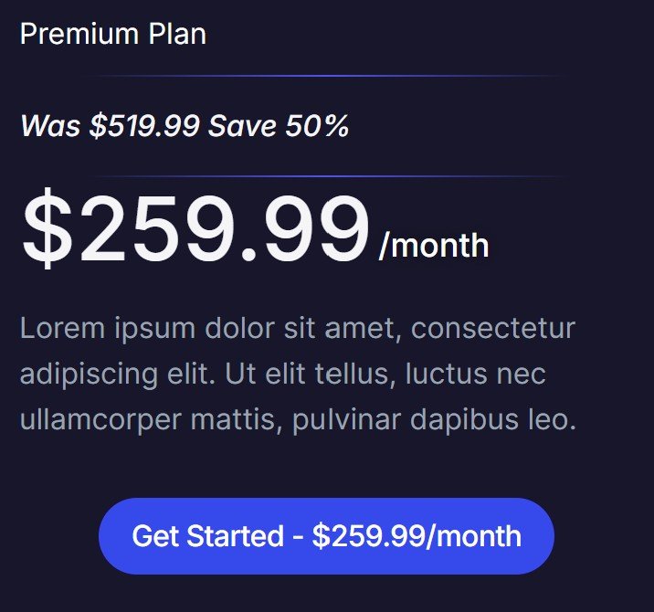 monthly premium pricing